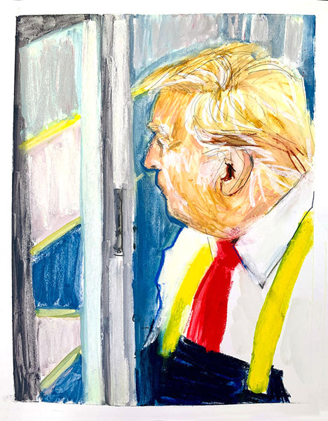 Trump at McDonalds, 11x14"