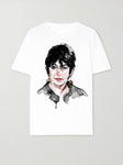 LUXE COTTON T-SHIRT WITH GHISLAINE MAXWELL PRINT