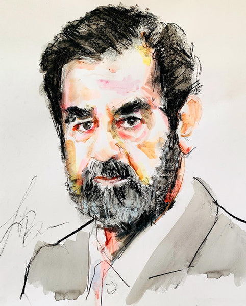 Saddam Hussein, Colorized